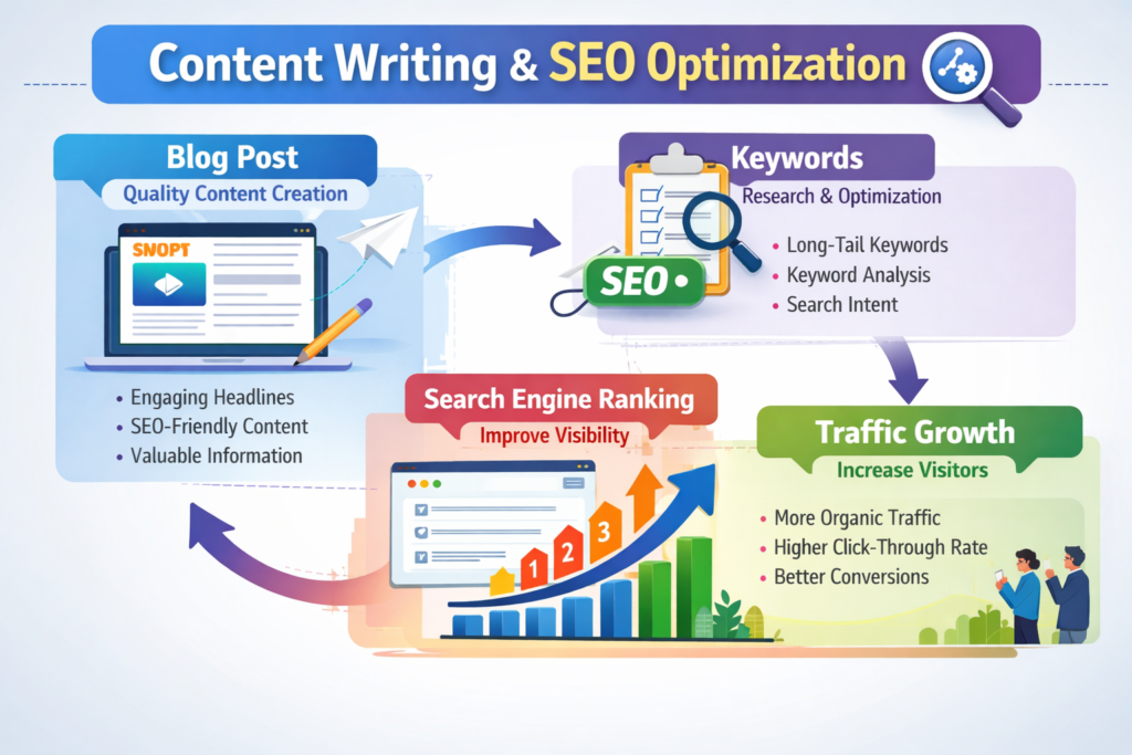 Write SEO-friendly content for how to start blogging