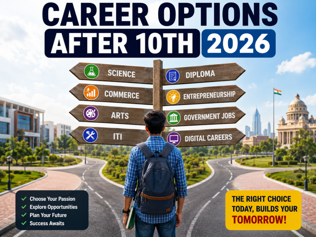 Indian students exploring career options after completing Class 10.